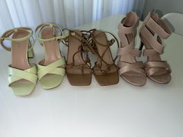 Schicke Sandalen mit Absatz, Gr. 39, Top Zustand!