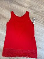 Rotes Unterkleid mit Spitze, Gr. L, neu Sommer-Top