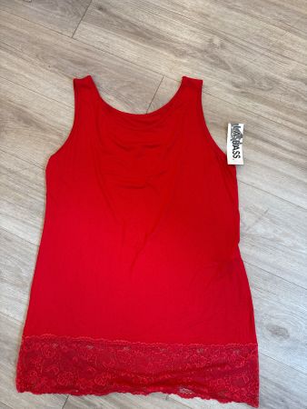 Rotes Unterkleid mit Spitze, Gr. L, neu Sommer-Top