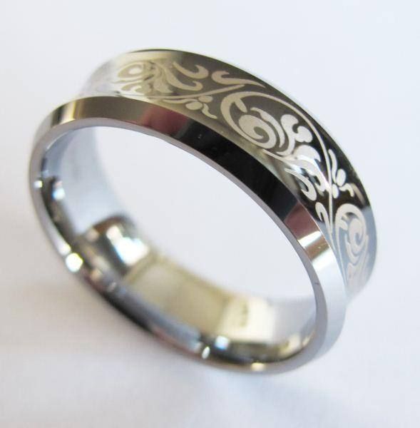 Anelli: Echter Tungsten Carbide Wolfram Ring 8 – Nuovo e nell'imballaggio originale da Schwanden GL venduto da UHRKNALL