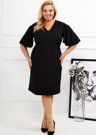 Elegantes schwarzes Kleid Gr. 44 – neu mit Etikett PLUS SIZE