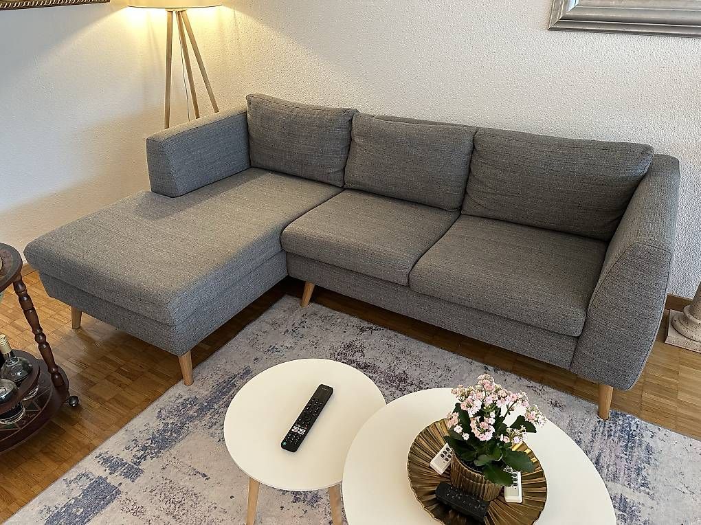 Divani: Couch Sofa Eckcouch Garnitur Anthrazit Grau – Usato da Kloten venduto da boj_lnx2 3