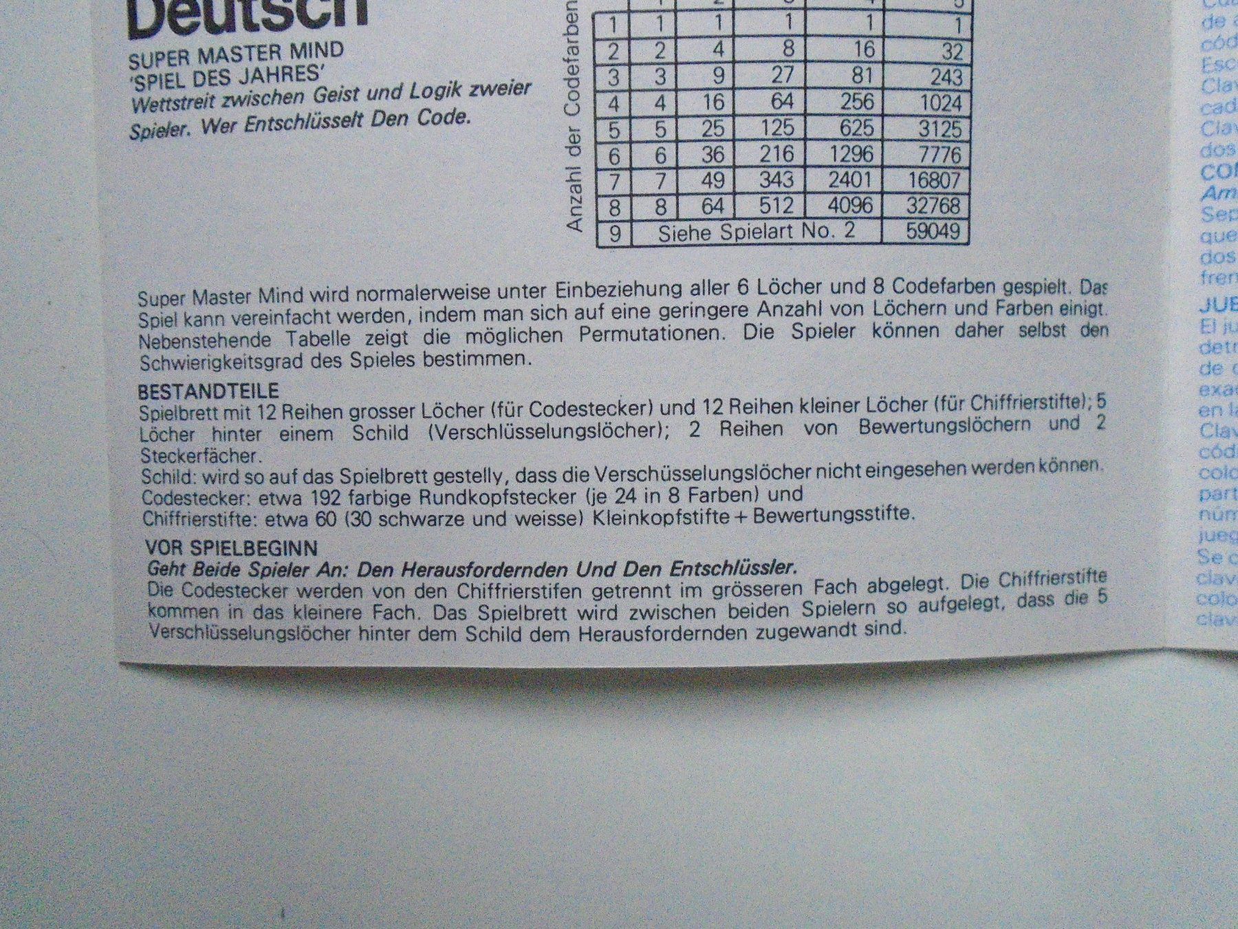 Invicta Spiele: SUPER Mastermind INVICTA mit 8 Farben * Super Mastermind – Gebraucht aus Pfeffingen von Intertandem 2