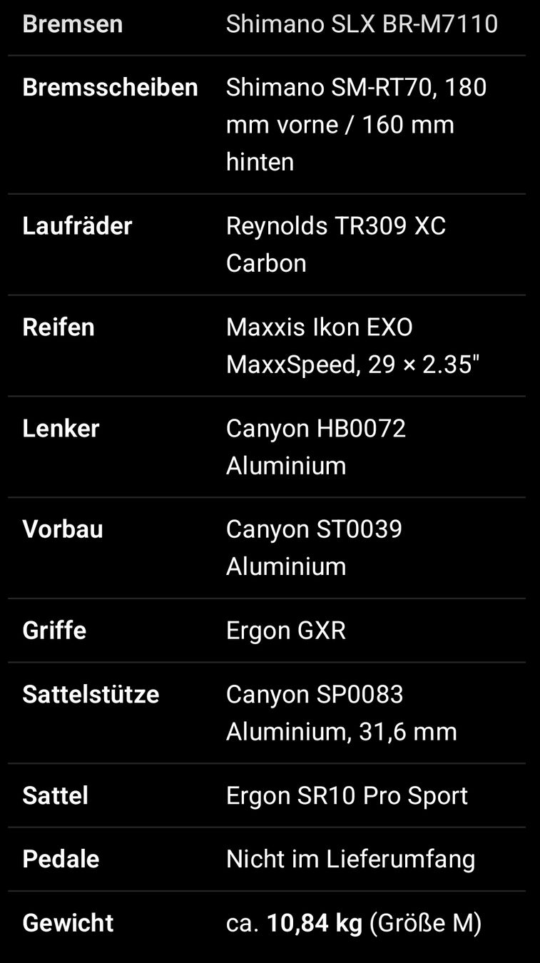 Canyon Vélos: Canyon Exceed CF 7, Grösse M, Modell 2024 – D'occasion à Reichenburg par Curdin_Tschuor 4