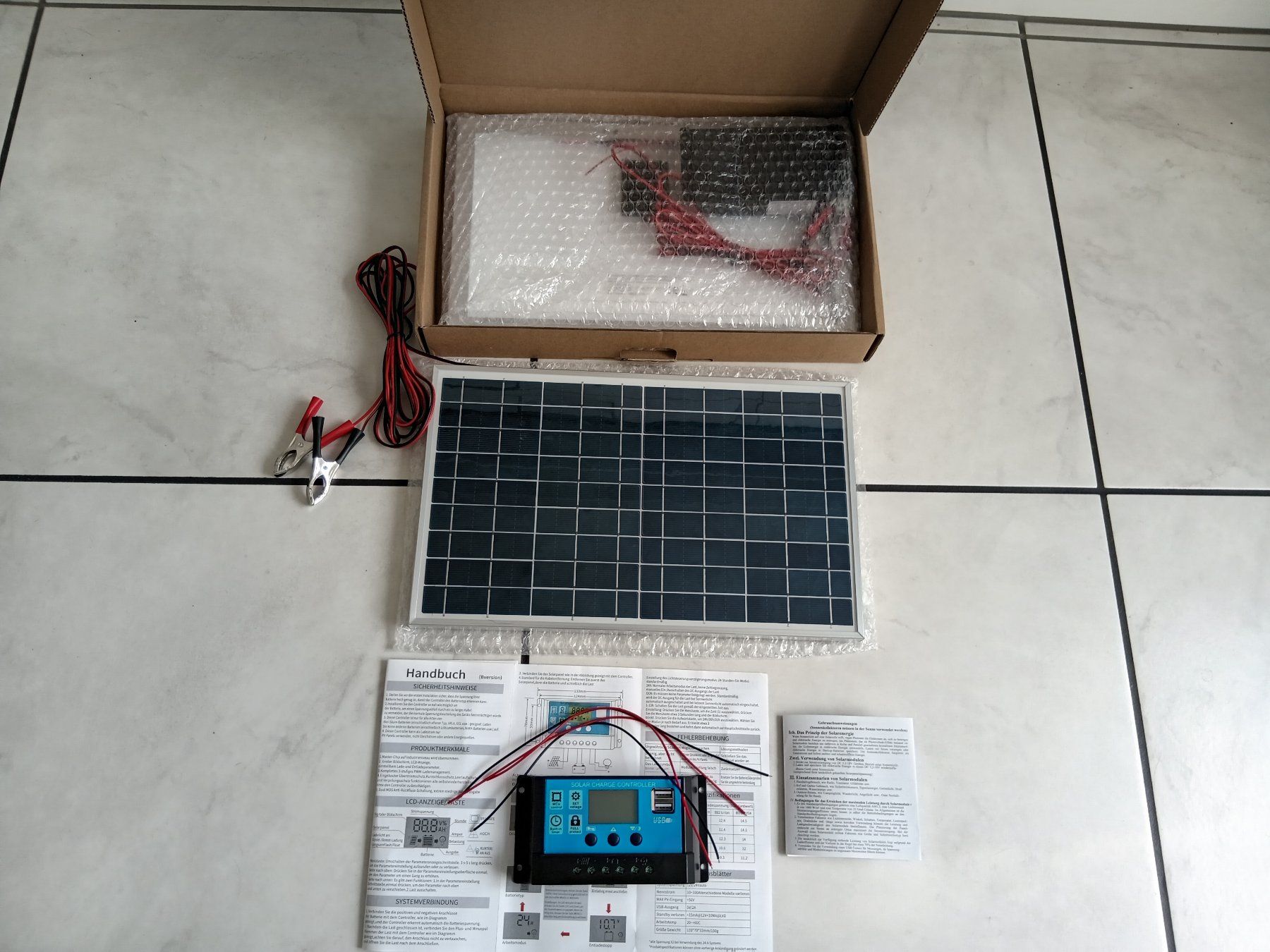 Dispositivi a energia solare: Solaranlage, 2er Set, neu, 30 Watt – Nuovo e nell'imballaggio originale da Igis venduto da lebi 1