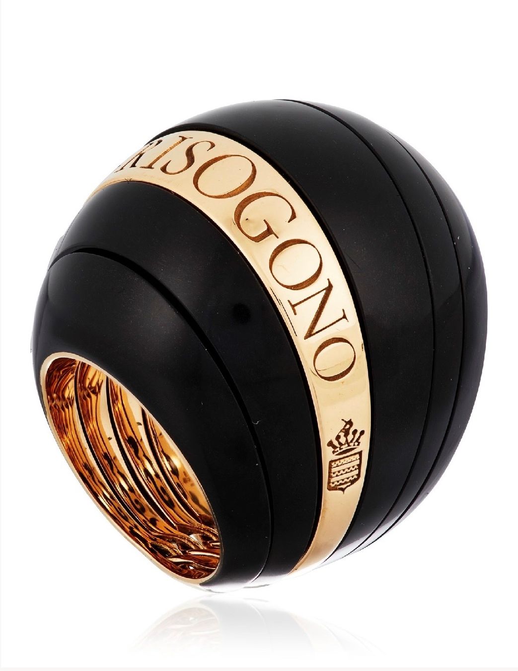 Anelli: De GRISOGONO. Collection "Jiya", bague or rose et carbone – Usato da Renens VD venduto da Diademe.sarl 1