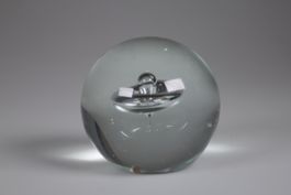 Vintage Briefbeschwerer aus massivem Glas Murano Stil