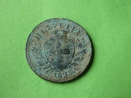 Schweiz 1898, 2 Rappen