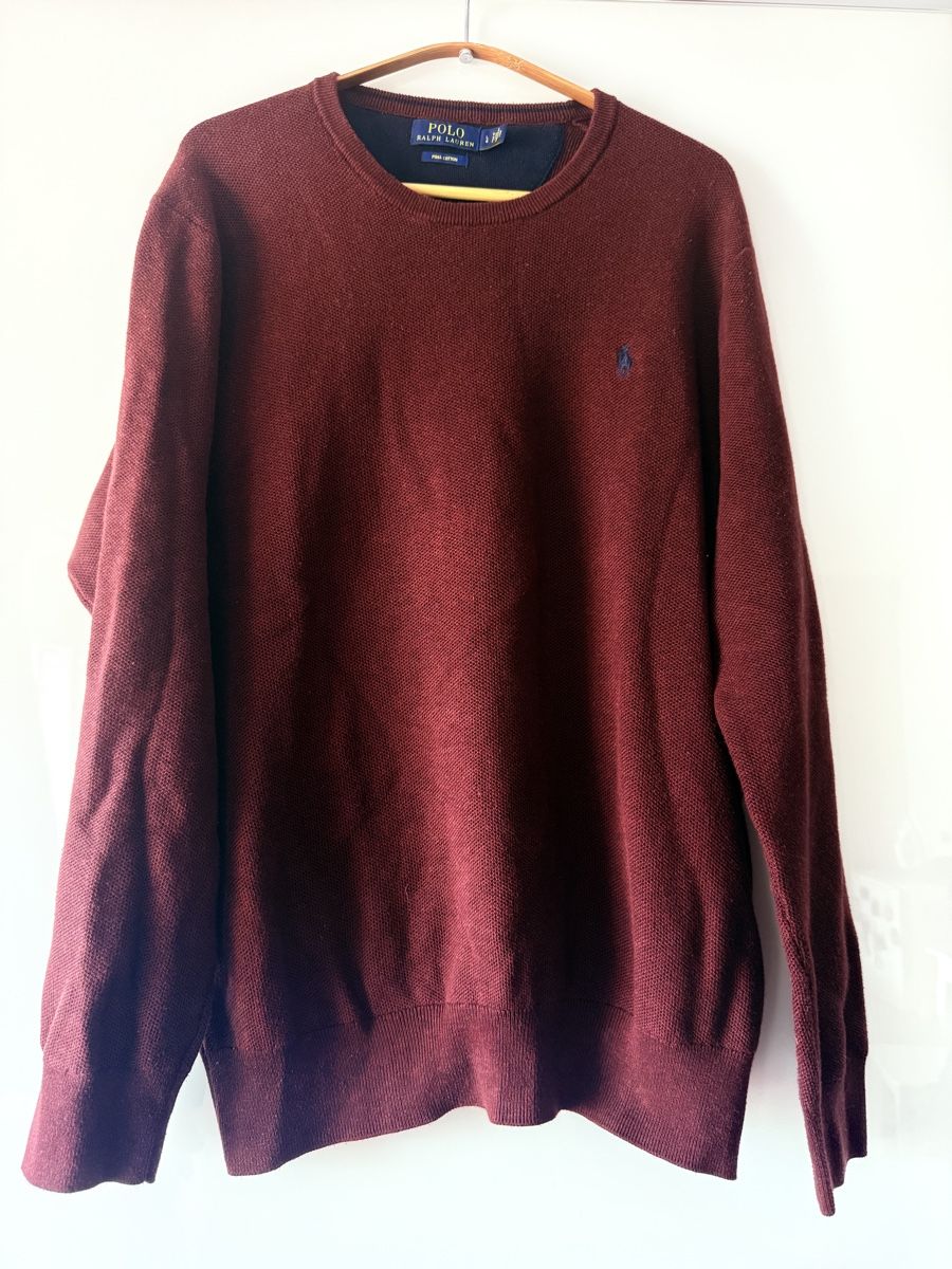 Ralph Lauren Maglioni & Felpe: Pull Ralph Lauren bordeaux, taille L – Usato da Monthey venduto da Joseph-29