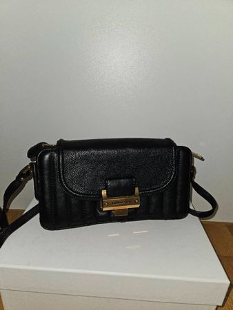 Matthew Harris Umhängetasche Leder schwarz