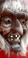Schöne Lötschentaler Maske  -  Maske  -  Holz