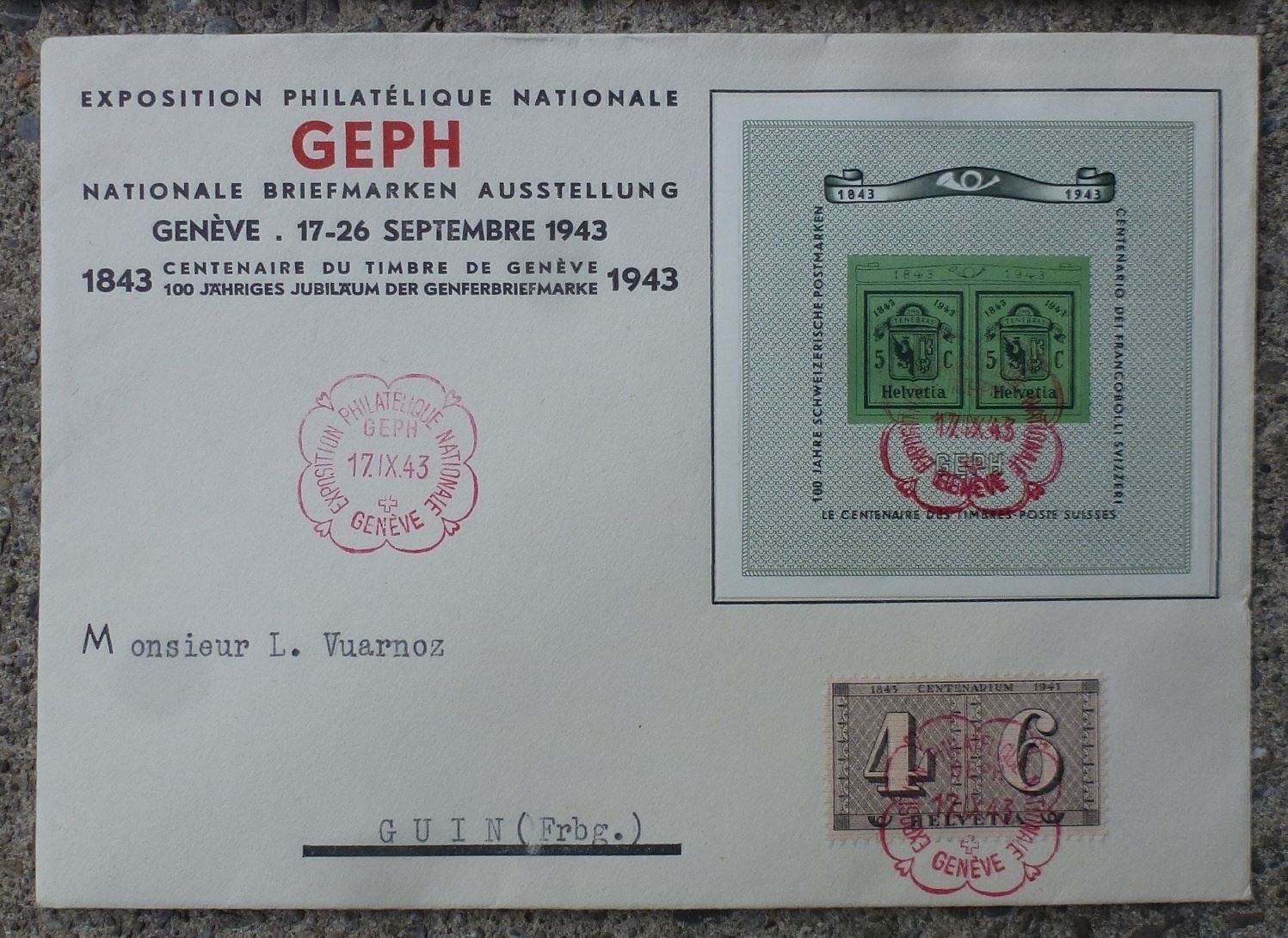 Tutti i francobolli: Top ++ Lot: Genfer Block W18 und W17L – Usato da Walkringen venduto da Casablanca777 1