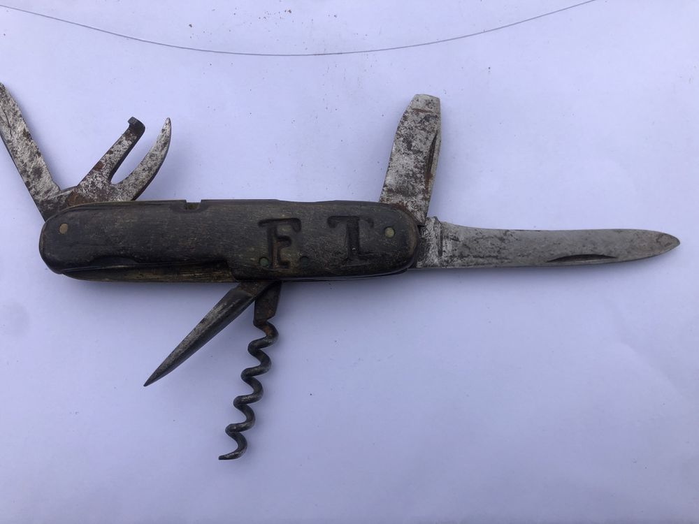 Couteau Ancien Ed. WÜSTHOF - Avant 1895 - Manche En Corne - Pièce Unique Vintage