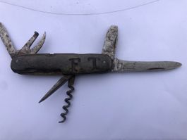 Couteau militaire wüsthof ancien gravé