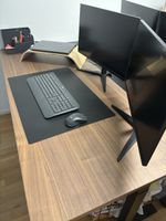 Schreibtisch Nussbaumfurnier/schwarz