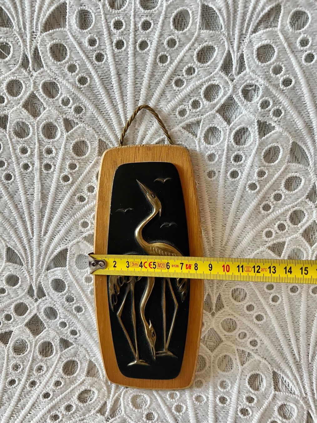 Skulpturen & Statuen: Basrelief mit Reihern Messing Holz – Gebraucht aus Frenkendorf von Only1 7
