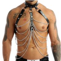 NEUES unisex Erotik Harness mit Ketten Gr. S - 222217