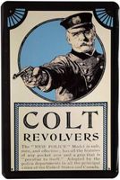 Blechschild-COLTREVOLVERS (POLIZIST)