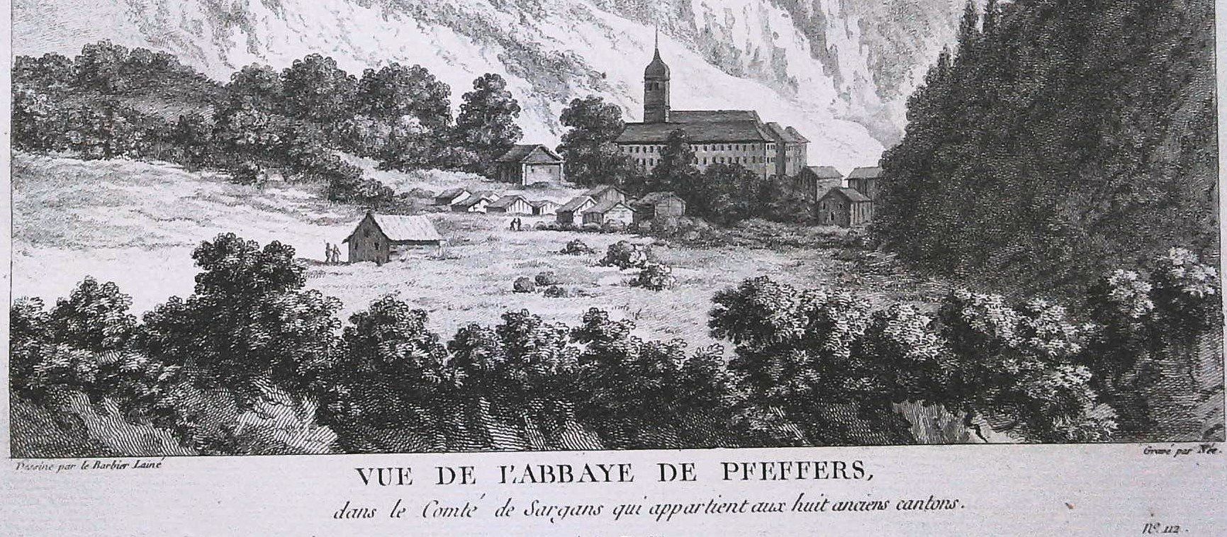 Incisioni: Pfäfers Kloster Originalkupferstich 1780 – Usato da Rafz venduto da Helvet32 1