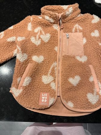 Liewood Fleece Jacke Kirschen Hearts Rosa Grösse 98