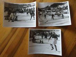 Kandersteg-Adelboden Hockey 1931 original Foto  Foto Press L