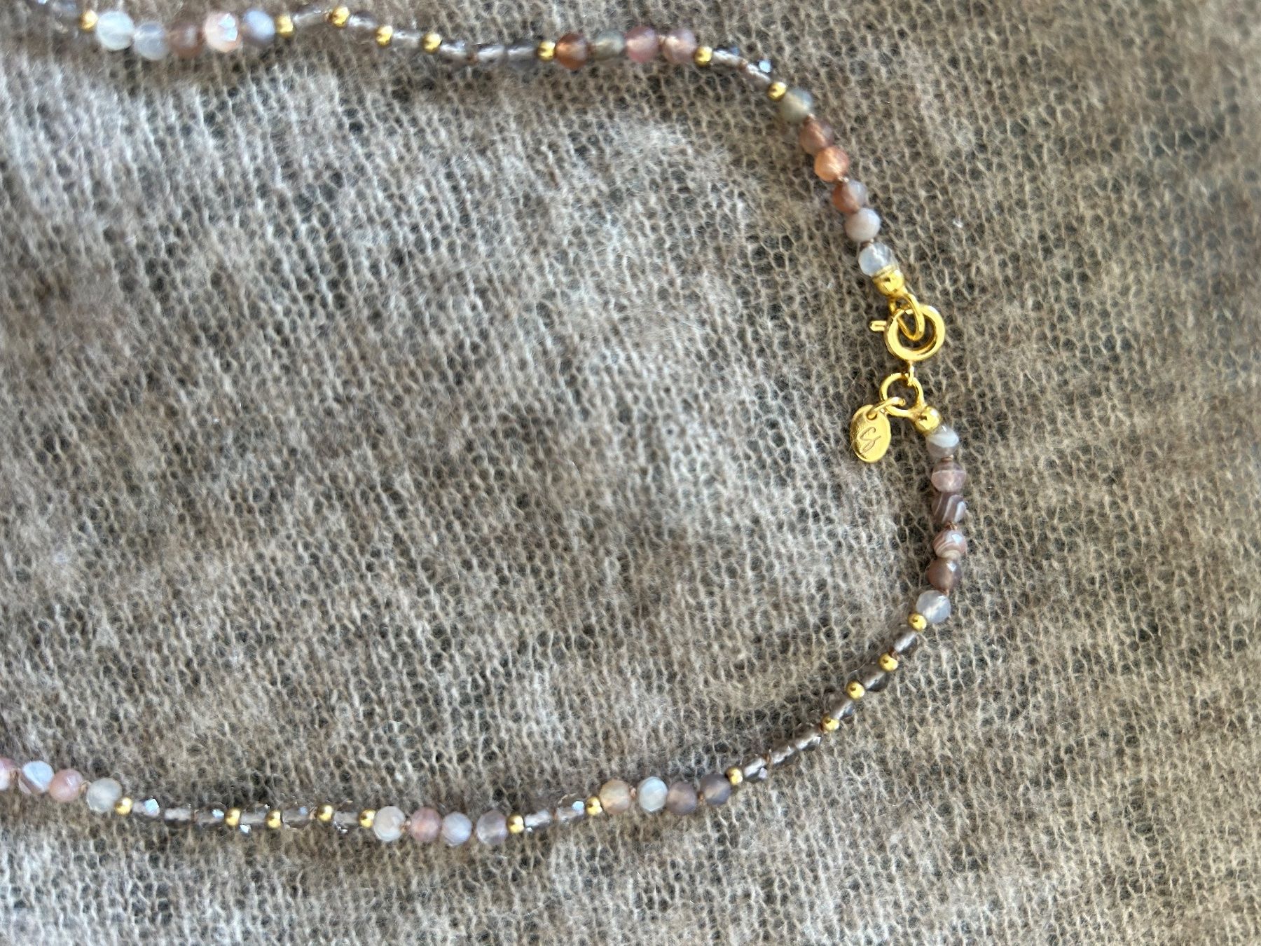 Catenine: kette halbedelsteine von stein an stein – Usato da Wohlen b. Bern venduto da Honeypie 1