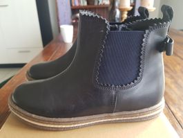 MÄDCHEN LEDER STIEFELETTE/ NEU