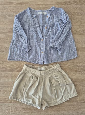 süsse Bluse und Shorts von *ZARA* Gr. 98