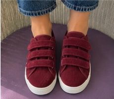 Basket Minelli - daim couleur bordeaux - taille 39