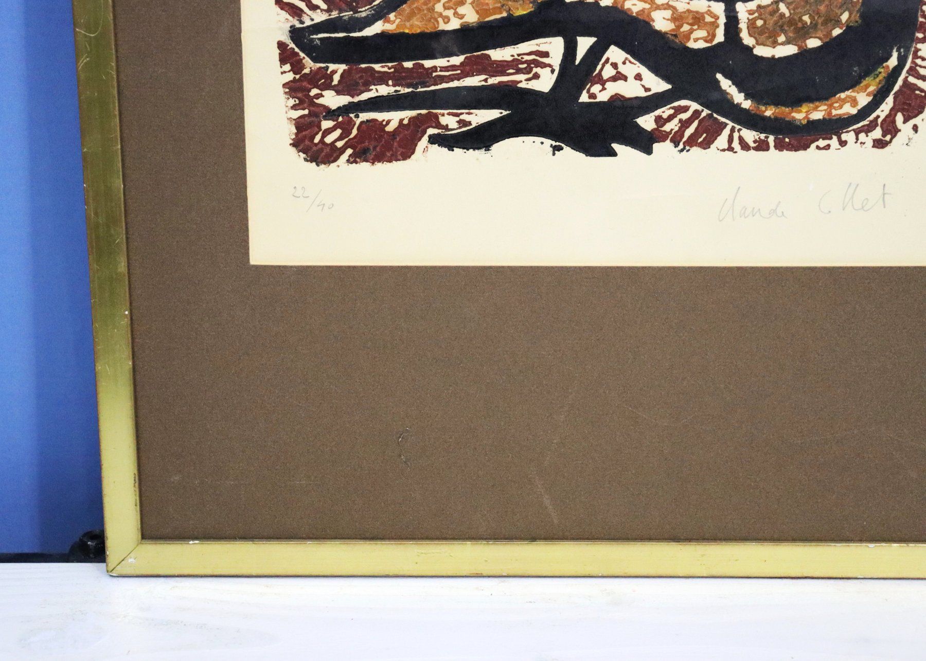 Arts picturaux & lithographies: Claude Collet 1929-2007, Lithographie "Taube" – D'occasion à Zug par Kunst-Fundgrube 7