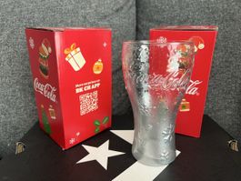 Two Coca-Cola Christmas Glass in Box from Burger King