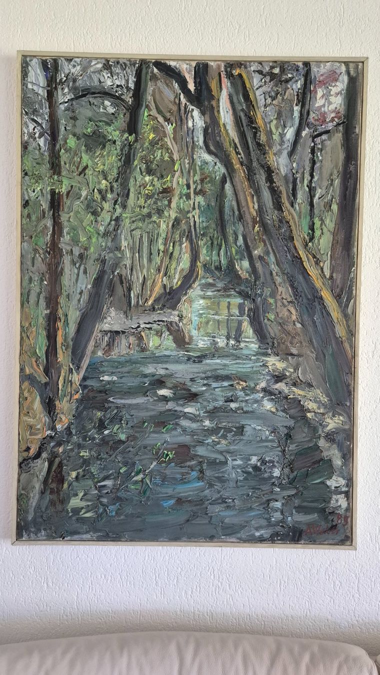 Tableaux: Ölbild von Adolf Weber 1989 – D'occasion à Reinach AG par die_9t5z