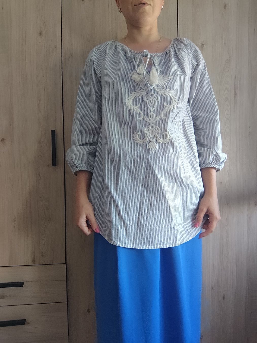 Zara Blusen: Zara Basic Collection striped embroidered blouse size M – Gebraucht aus Mägenwil von VintageGirly 5