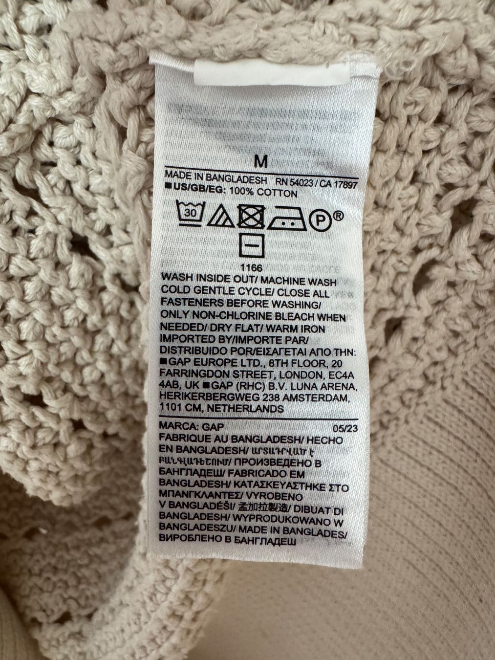 Gap Pullover & Sweatshirts: Strickjacke beige Grösse M 100% Baumwolle – Neu (gemäss Beschreibung) aus Niederhasli von Erwied 2