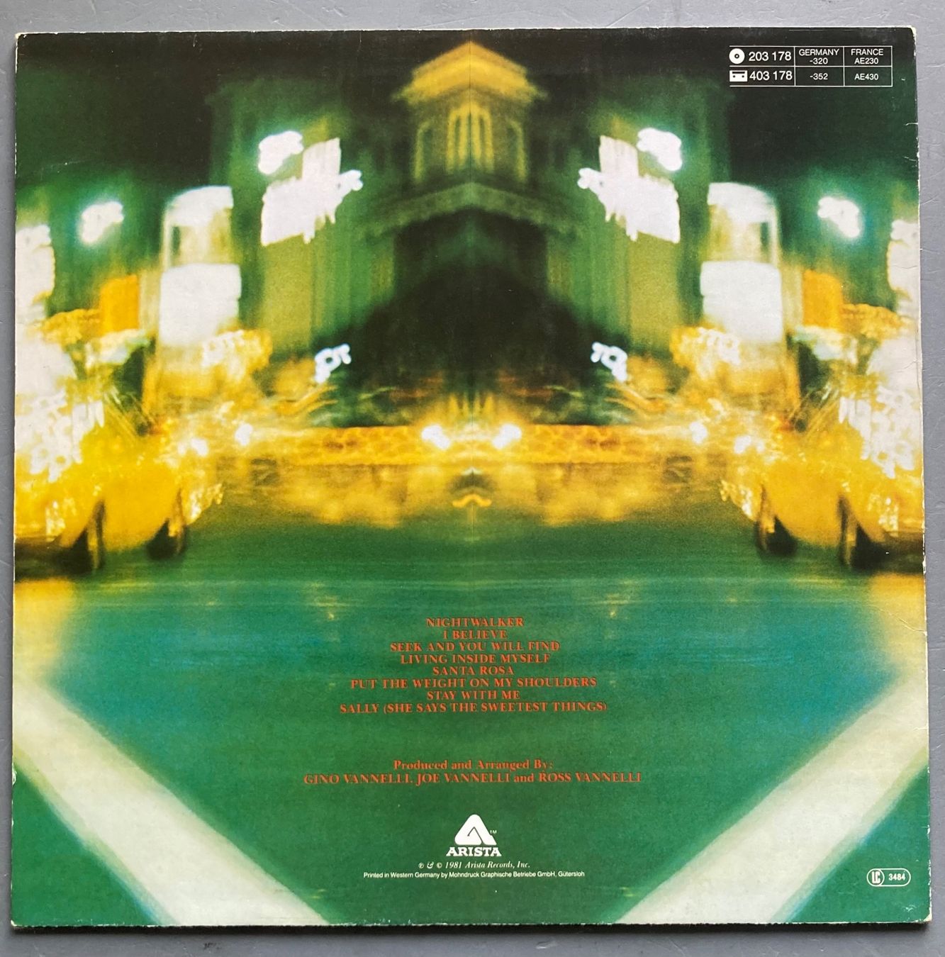 Dischi in vinile: GINO VANNELLI - NIGHTWALKER – Usato da Poliez-Pittet venduto da Newtown-Records 1