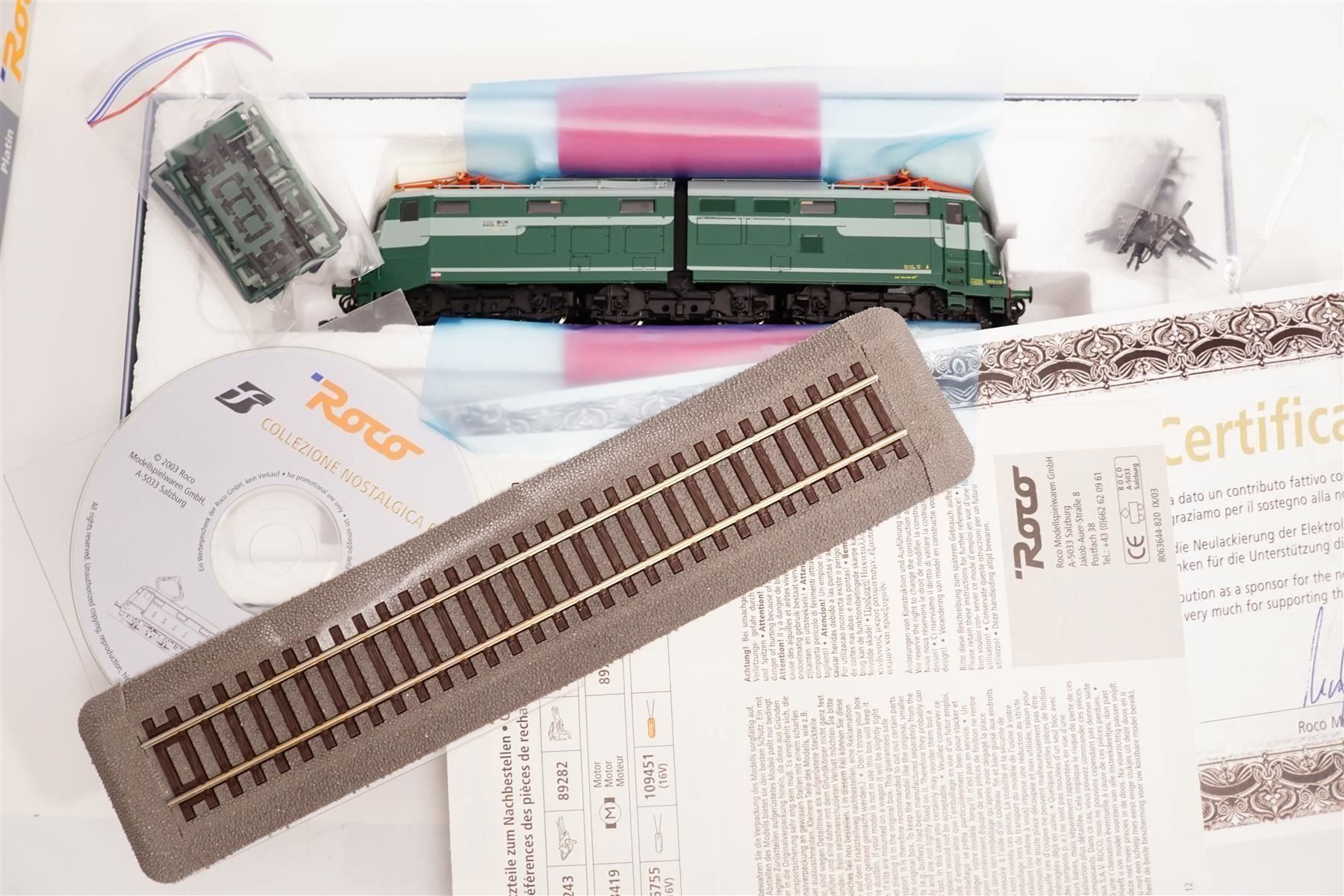Roco Modellini di ferrovie: 5ƒ Roco 63644 FS E 645 E-Lok grün – Usato da Uetendorf venduto da tigermuegi 8
