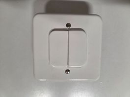 Amacher Doppel Schalter Druckschalter weiss