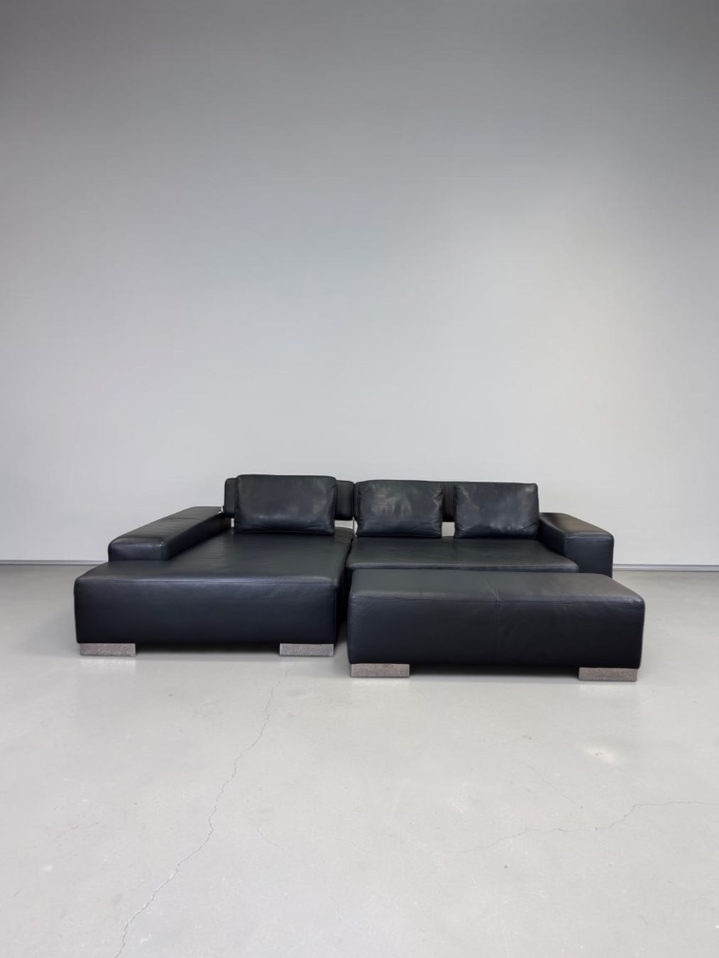 Sofas: Ewald Schillig Ecksofa aus schwarzem Nappaleder – D'occasion à Bachenbülach par Sofalab.swiss 7