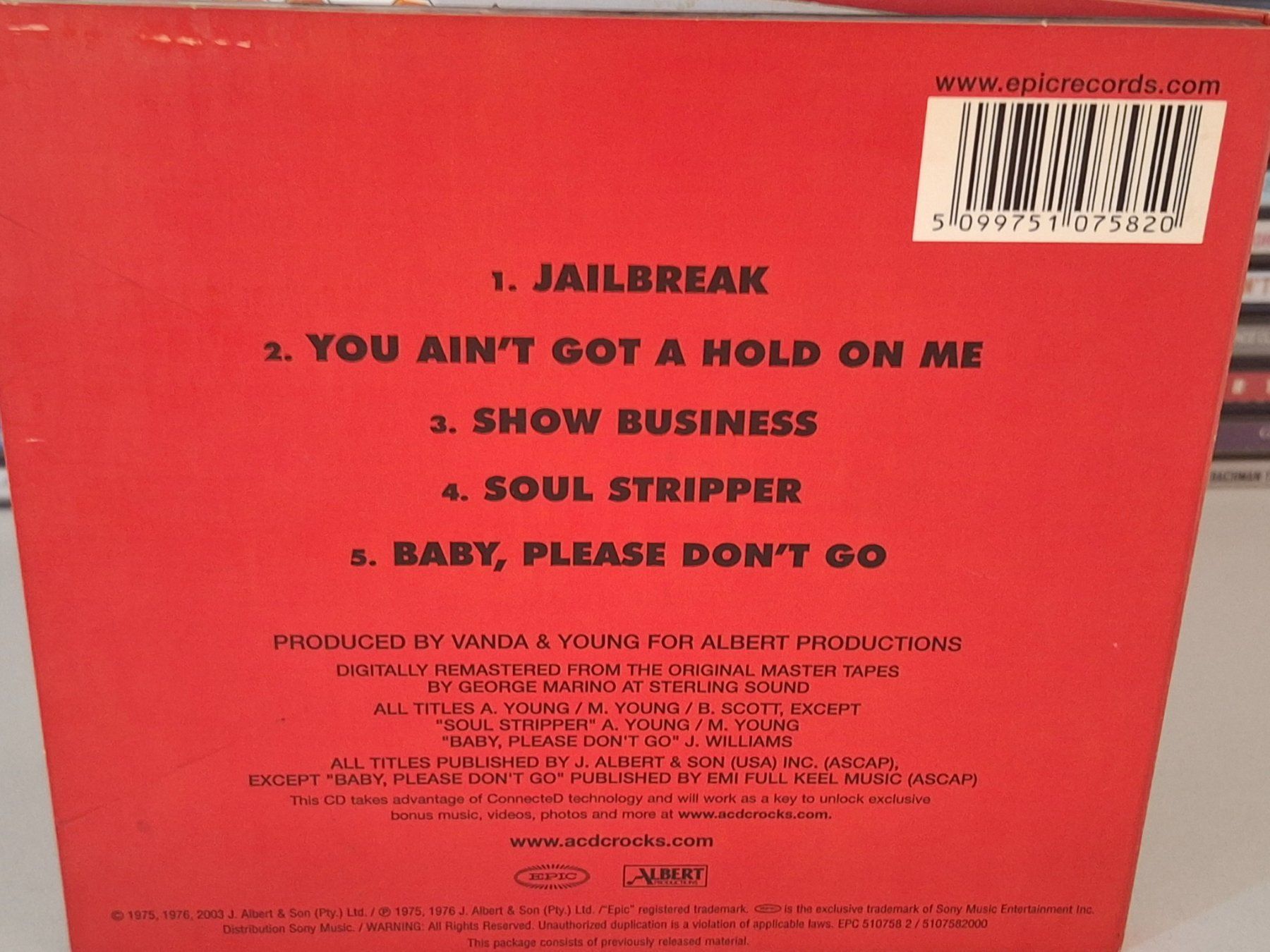 CD: CD  AC/DC  - '74 Jailbreak  Digi – Usato da Aarberg venduto da Jackup1 1