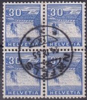 Landschaftsbild 1934, "30" im 4er Block mit V-O NÄFELS+++