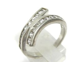 Ring Silber 925 weisse Schmucksteine Gr. 57