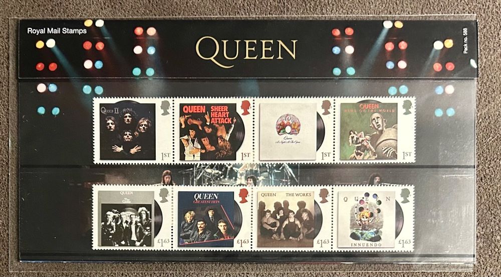 QUEEN Royal Mail Stamps Briefmarken! LTD EDT FREDDIE MERCURY (Neu ...