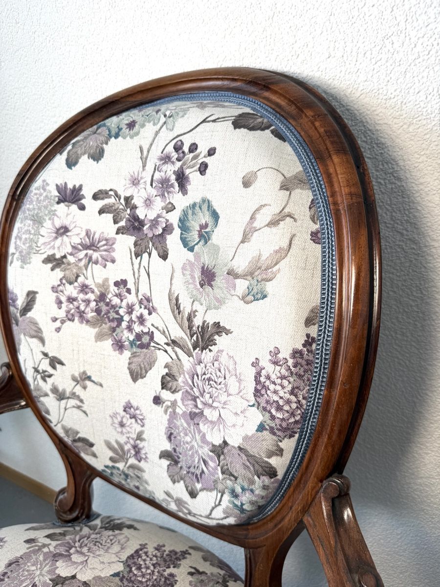 Poltrone: 2 antike Sessel mit Blumenmuster ab 1.- – Usato da Nidau venduto da Nintschgu 3