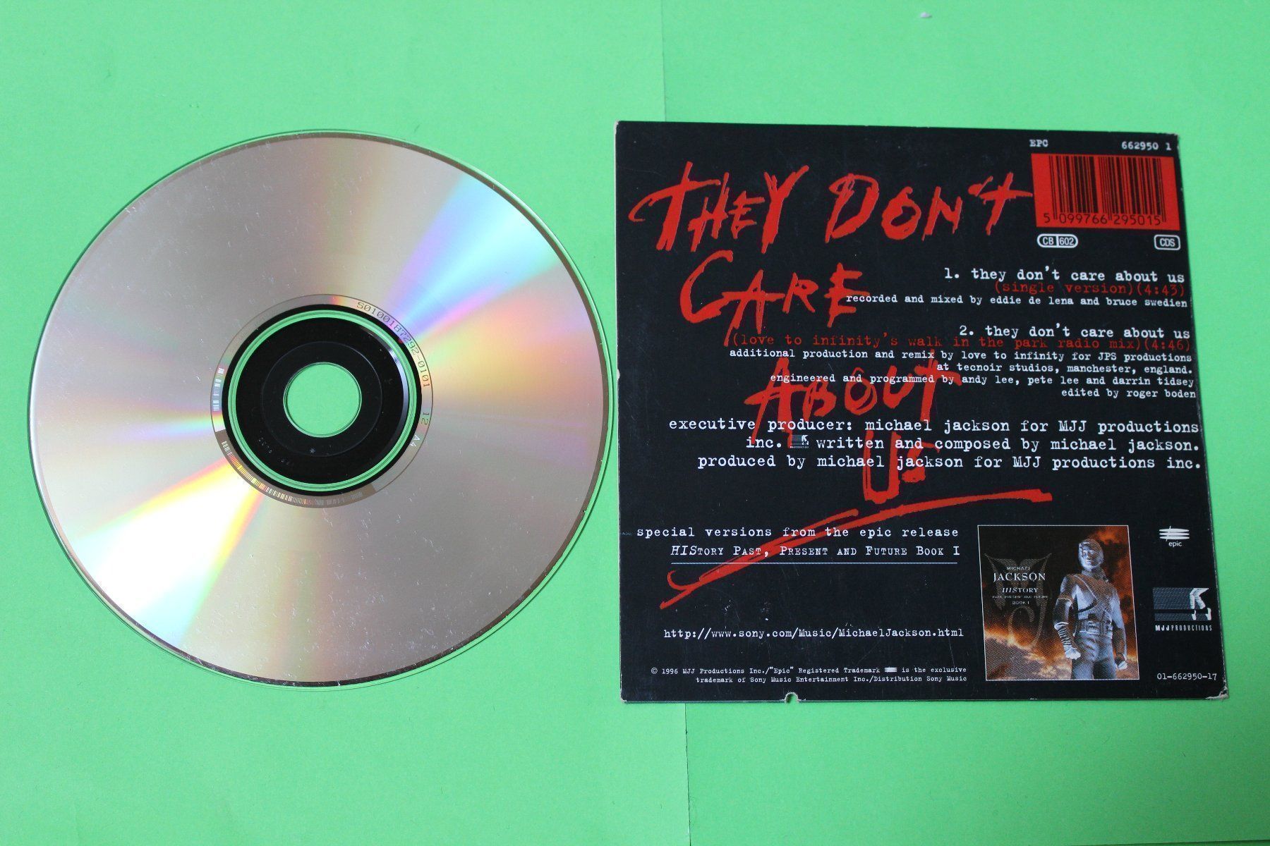 CD: Michael Jackson - They don't care about us 1996 CD-Single – Usato da Tübach venduto da JamesStone 2