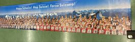 Panorama Poster Schweizer Skiverband mit Athleten Rivella