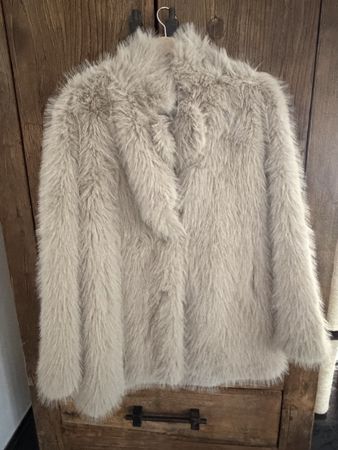 Kunstfell Jacke beige Grösse M guter Zustand