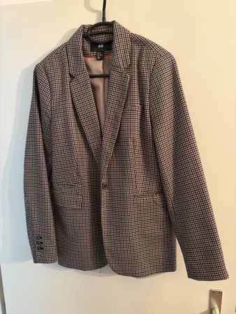 Damen Blazer H&M kariert braun beige Grösse 42 gebraucht