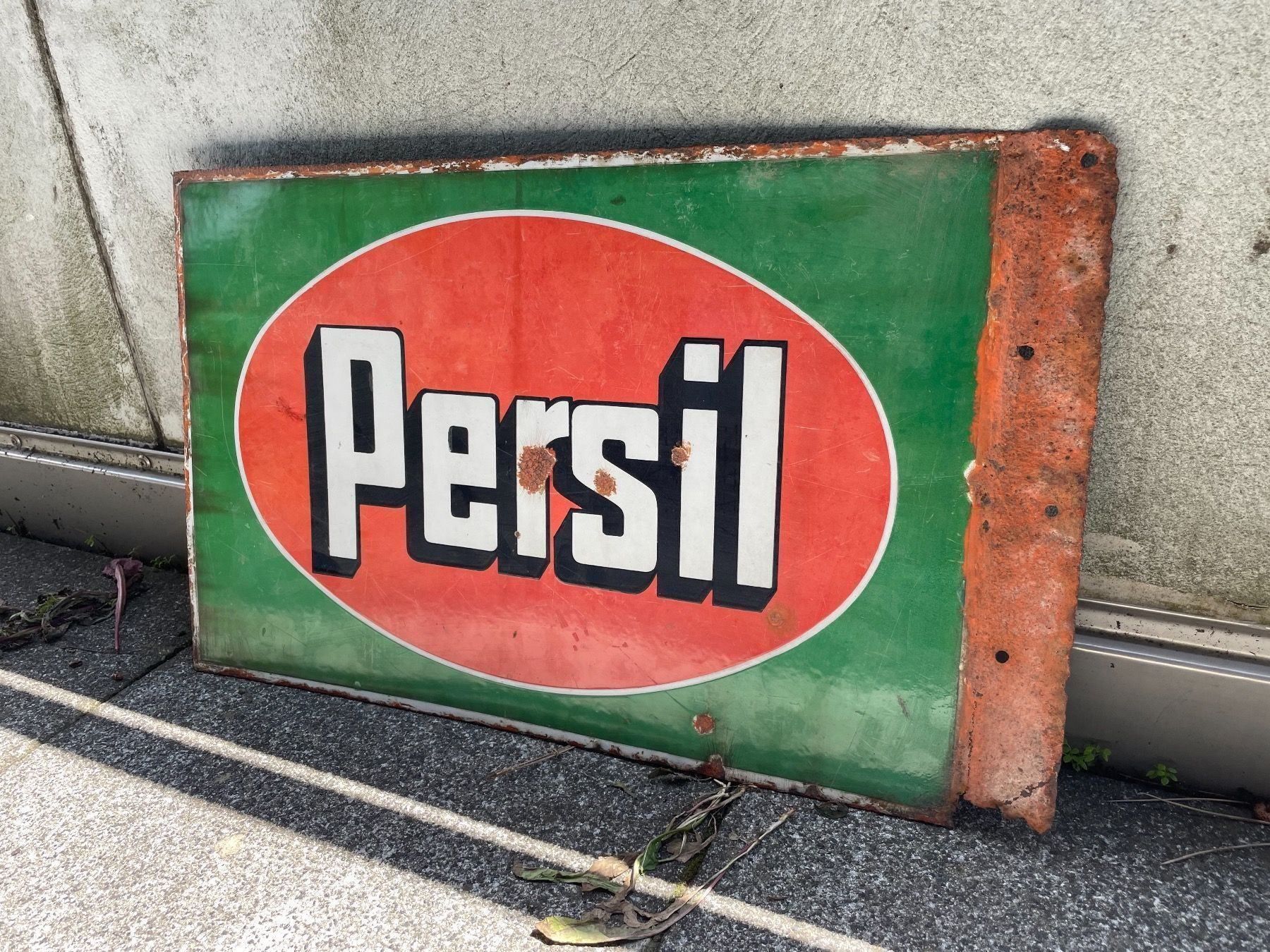 Persil Insegne: Plaque Émaillée Persil Double Face – Usato da Vallamand venduto da Bricbracbroc82 4