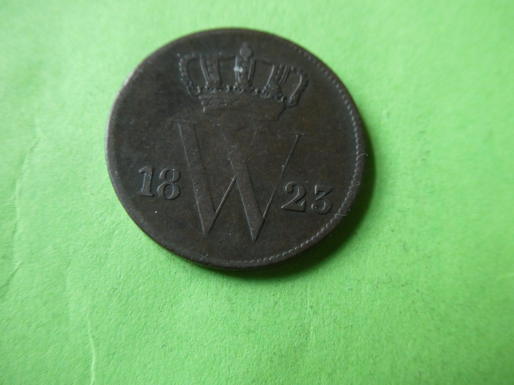 Alle Münzen: Niederlande 1823, 1 Cent – Gebraucht aus Hinterforst von Rohusri