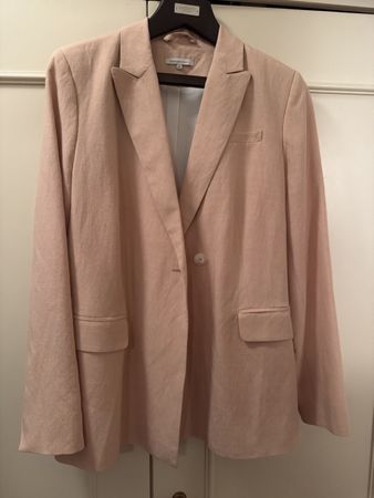 Blazer femme rose saumon 